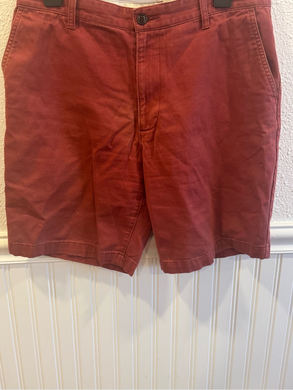 Men's Dockers Flat Front Shorts in Rust Red | Summer | Casual | Beach | Pool